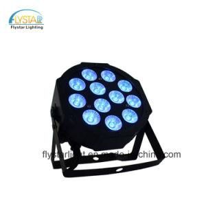 Christmas Show 12PCS 9chs LED RGBWA Flat Slim PAR Light