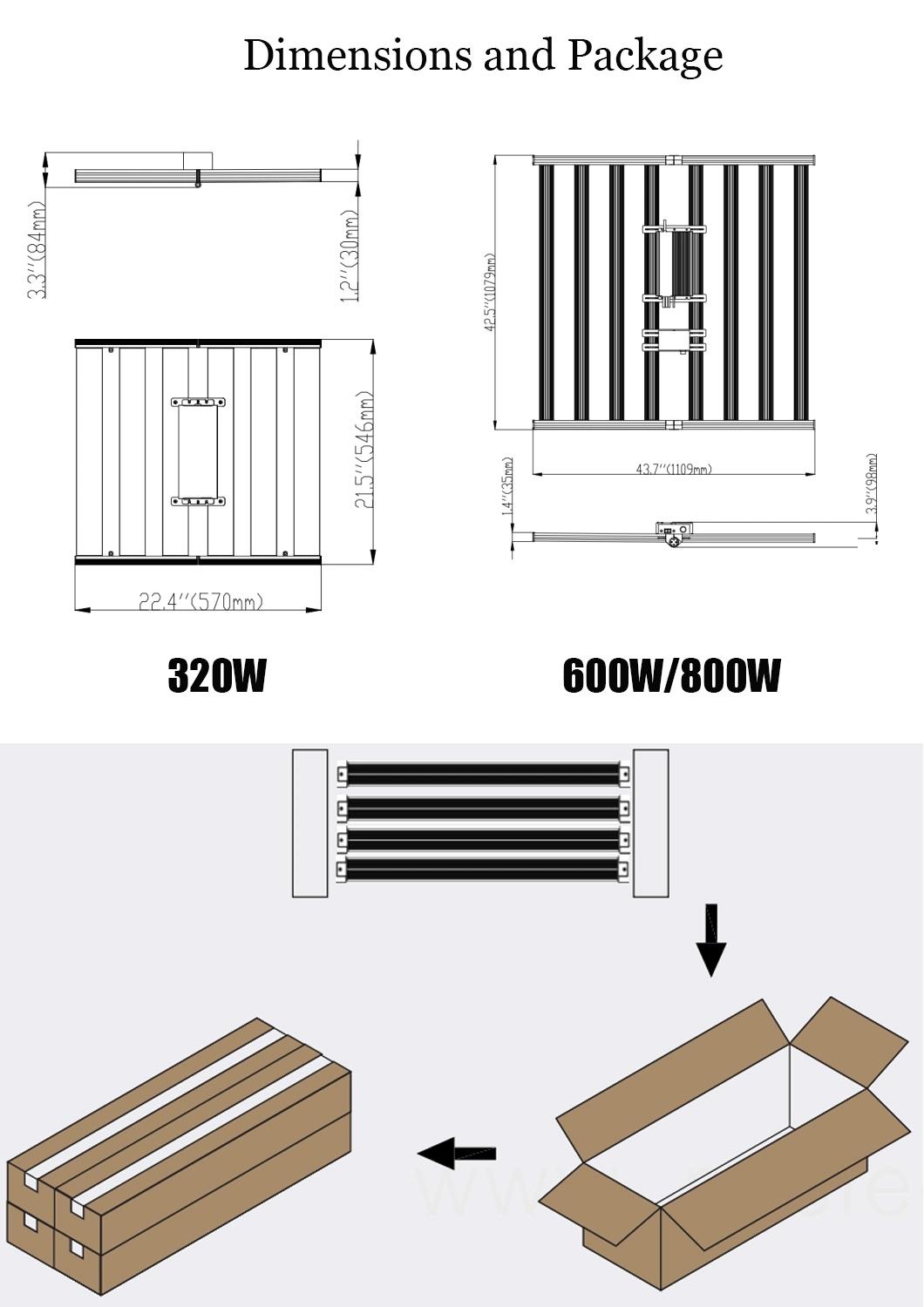 Adjustable Spectrum LED Full Spectrum Grow Light