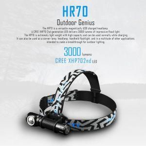 Imalent HR70 LED Headlamp Flashlight 3000 Lumens CREE Xhp70 2ND LED Waterproof Magnetic USB Rechargeable Headlight Perfect for Camping Hiking
