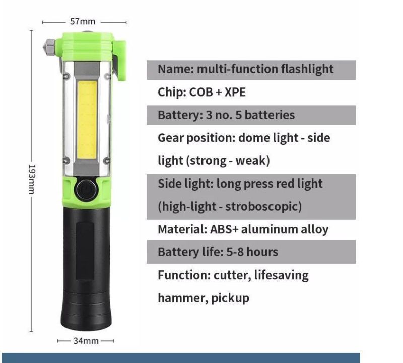 3W Portable Adjustable Handheld High Lumen Super Bright Magnetic Work Light COB LED Work Lamp