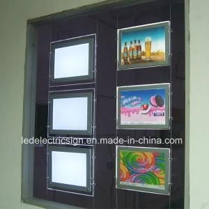 China Wholeasle Double Side Hanging Ceiling for Advertising Display with Acrylic Crystal Frame