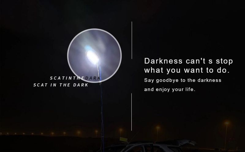 360 Light Night Fishing Lighting Outdoor Portable Telescopic Rod LED COB Camping Lantern Camp Lights Worklight