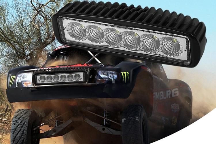off-Road 4X4 Pickup Truck ATV UTV LED Work Light 18W 6 Inch LED Light Bar Auto Lamps Car LED Auxiliares Auto Moto Alta Baja Faro LED Barras