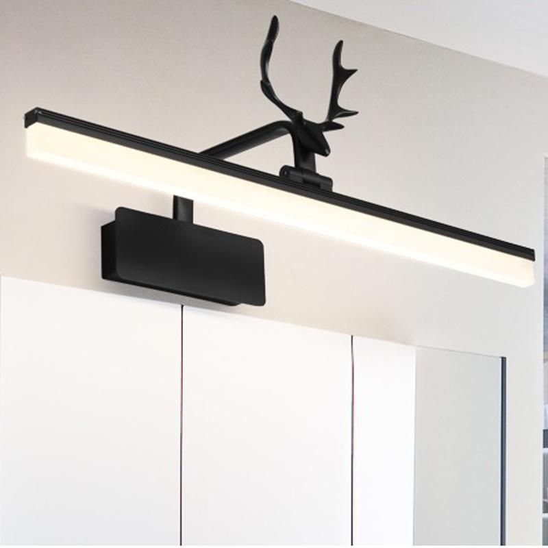 Black Antler Mirror Light LED Bathroom Toilet Mirror Cabinet Dresser Wall Lamp