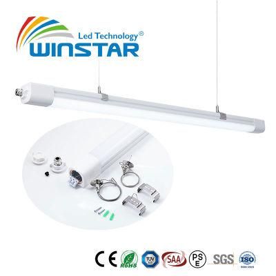 120cm 170lm/W 4000K IP66 LED Waterproof Linear Light for Industrial Cold Storage Room