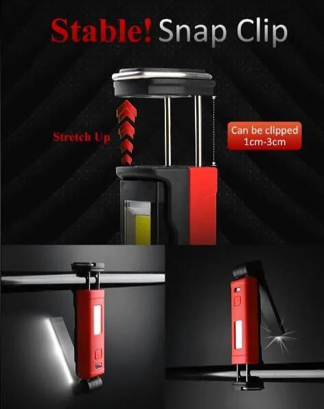 600lumen Rechargeable Foldable Slimline Work Light with Charging Dock