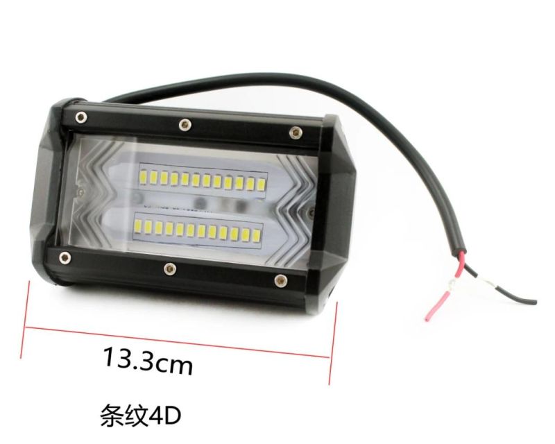 Offraod 5 Inch 72W Double Row Flood Bar LED Work Light for Trucks Jeep SUV