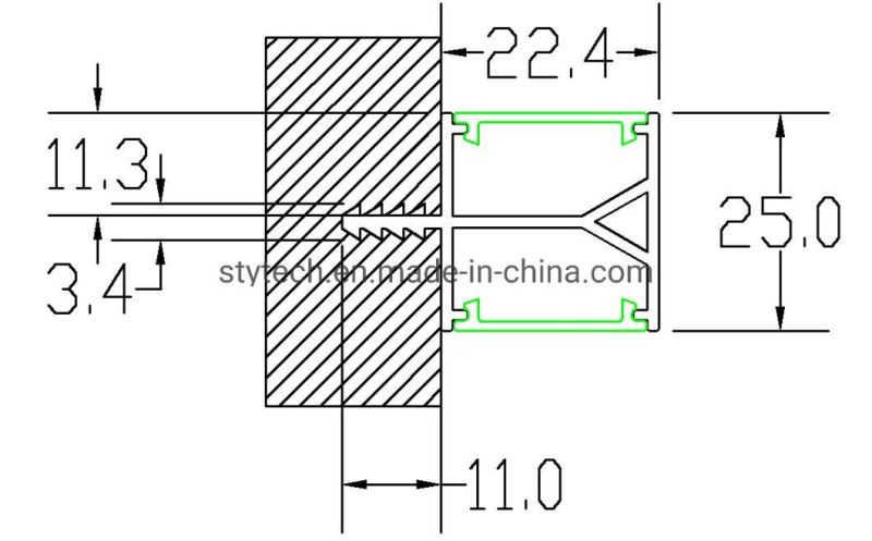 Customized Laminate Shelf Lamp with up and Down Light J-1697