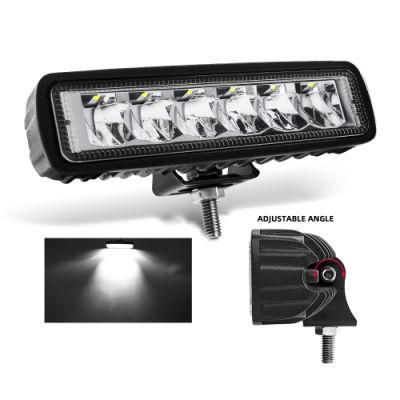 Newest 6500K White 12V 30W Car Truck LED Lights, Tractor Waterproof 6 Inch LED Work Light Bar