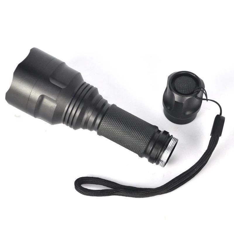 LED Waterproof Rechargeable Aluminum Torch C8 T6 Tactical Flashlight