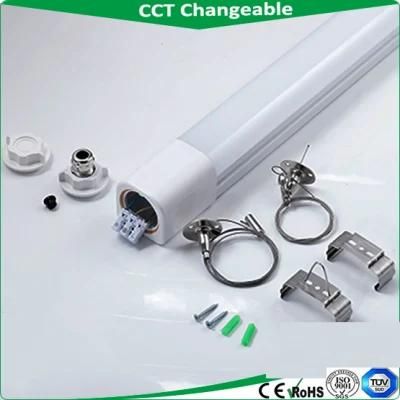 China Supplier 40W IP65 LED Tri Proof Light Fixture with 5 Years Warranty with CCT Change
