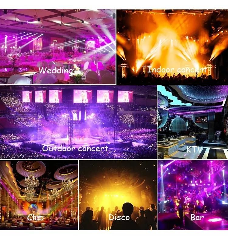 Homei Professional LED PAR Can 54PCS 3W RGB 3in1 PAR Light for Wedding Event Stage Show Catwalk DJ Disco Party Club