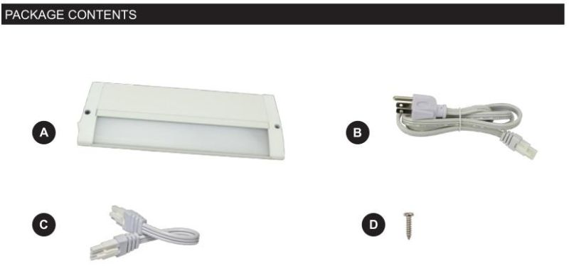 LED Cabinet Lamp with 9inch 12inch 16inch 24inch