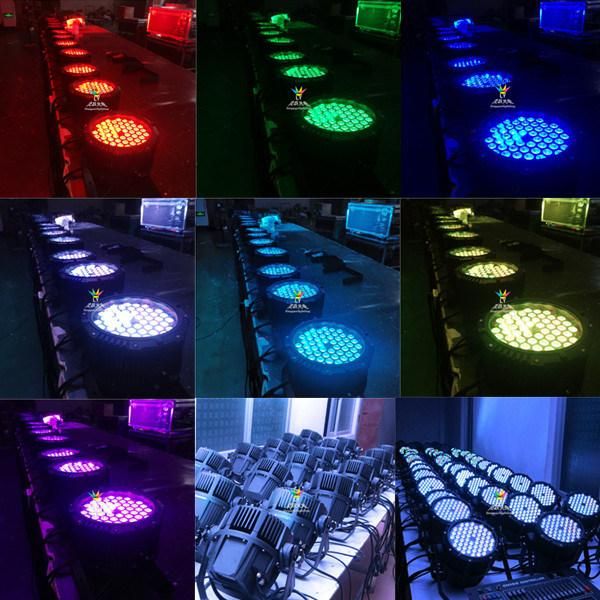 Waterproof 54X3w RGB 3in1 Outdoor LED PAR Can Light