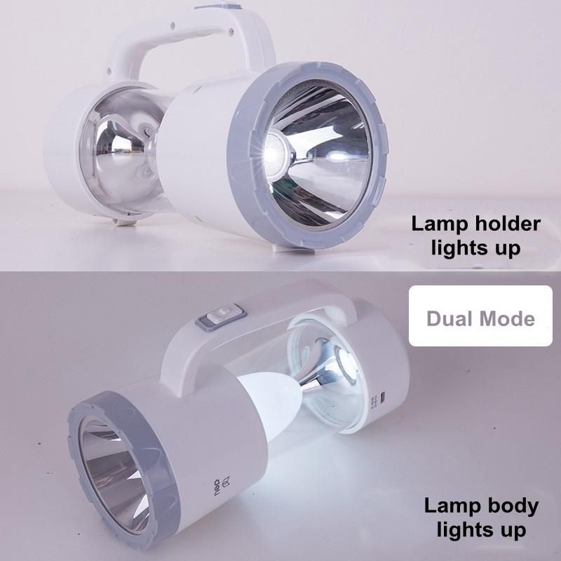 Clover Portable Searchlight LED Lantern Torch Battery Handheld Spotlight