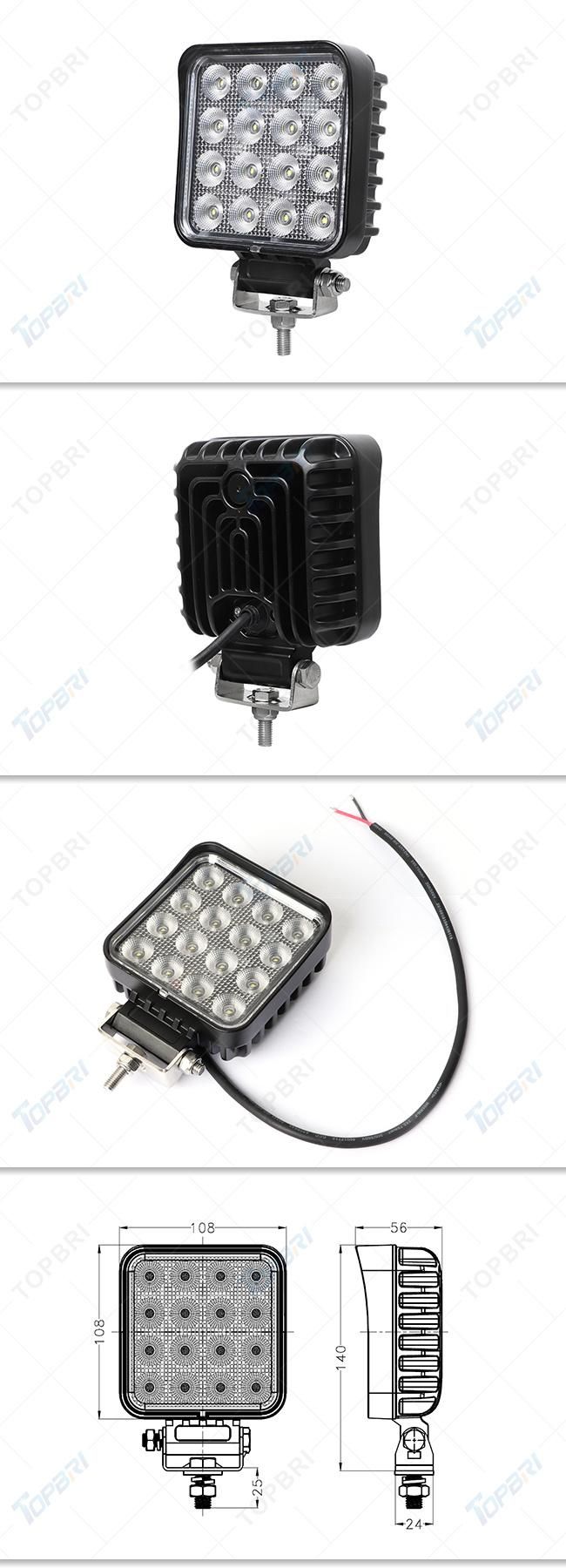 Square 48watts LED Work Lights for John Deere Heavy Duty