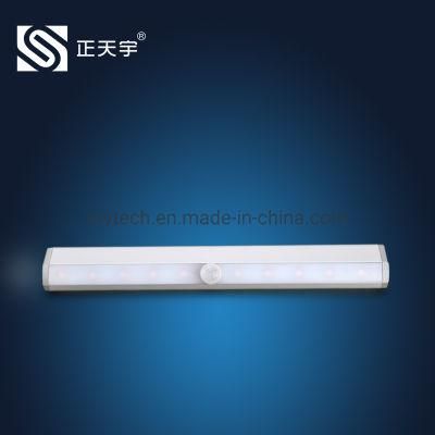 12 Led&prime;s Wireless Cupord Light Battery Lighting PIR Motion Sensor Night Light for Under Wardrobe Cabinets