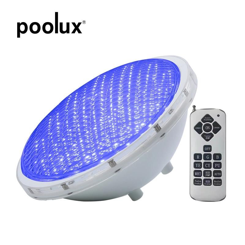 PAR56 12V 20W 252LEDs Glass Swimming Pool Lamp Underwater LED Light RGB with 18keys Remote Control