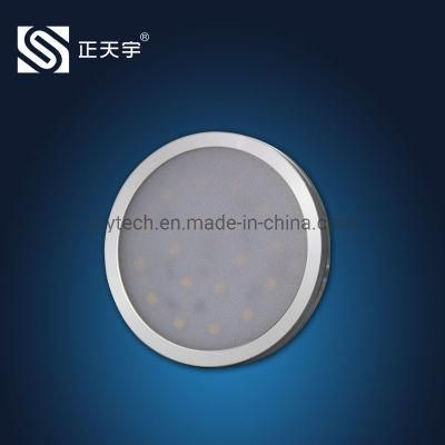 Round Suoer Slim Hot Selling DC 12V LED Puck Cabinet/Wardrobe/Furniture Lighting