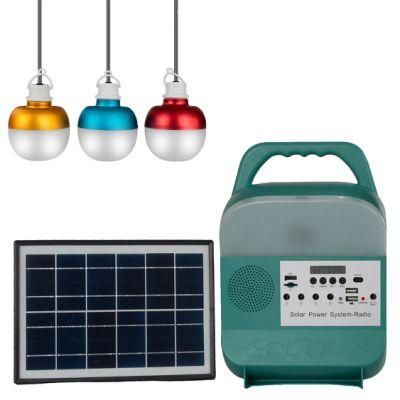 Solar Power Lamp Car with Radio Music Can Be Connected to Bluetooth LED Lights