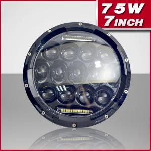 Jeep Wrangler Car Accessories12V 24V 75W 7 Inch Round LED Headlight