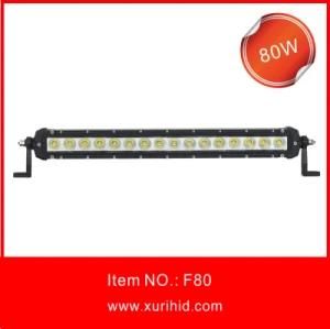 Newest Design China Manufacturer 80W LED Light Bar Single Row