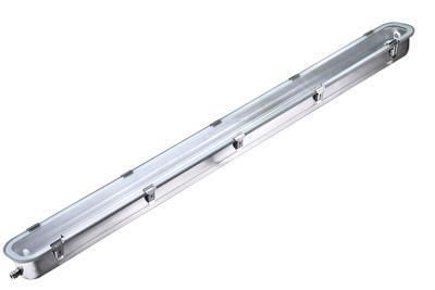 LED Triproof Light Stainless Steel Housing IP65 Single Double Fluorescent