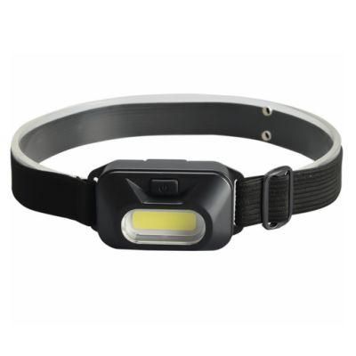 Wholesale Camping Battery Powered Head Torch Adjustable Portable LED Headlight with 3 Flashing Mode Emergency COB LED Headlamp