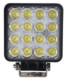 12V Spot 4&quot; 48W Car Light Truck Tractor off-Road Spot Light for Jeep 4X4 Square 48W LED Work Light