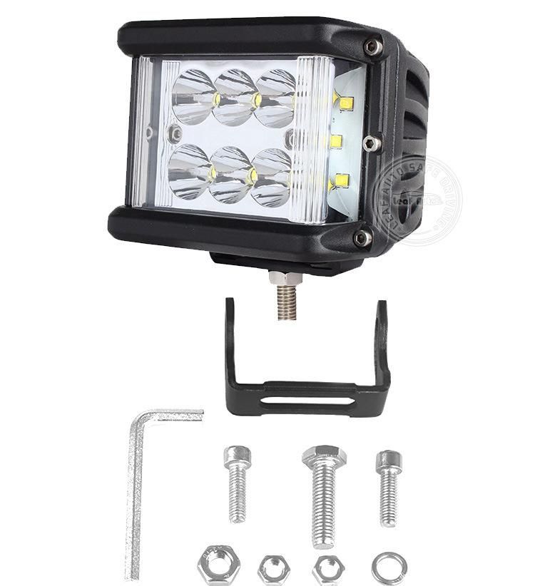 4 Inch 60W 12V 24V Work Lamp for Car Tractor Truck Pickup 4X4 Offroad 3-Side Shooter LED Work Lights Auto Lamps Car LED Auxiliares Auto Moto Alta Baja Faro LED