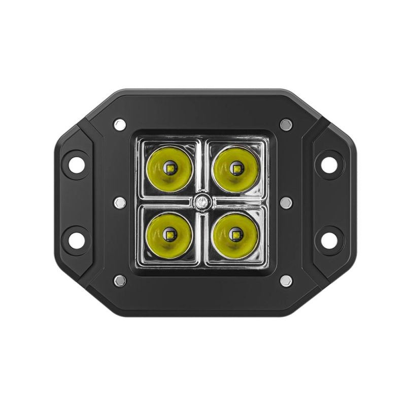 Dxz Offroad Vehicle 4 LED Truck Work Warning Light Fog Light LED Rectangle Square Auto Working Light with Spot Beam for 4X4