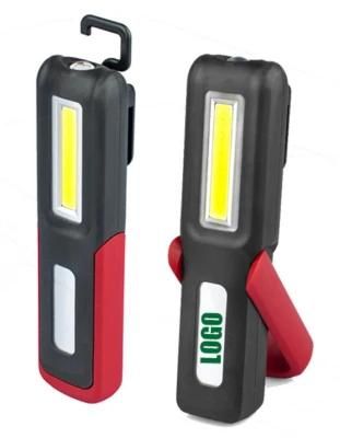 Rechargeable COB LED Working Lamp Multifunctional 3W Inspection Spotlight with Magnet and Hook Portable Handheld Flashlight LED Work Light