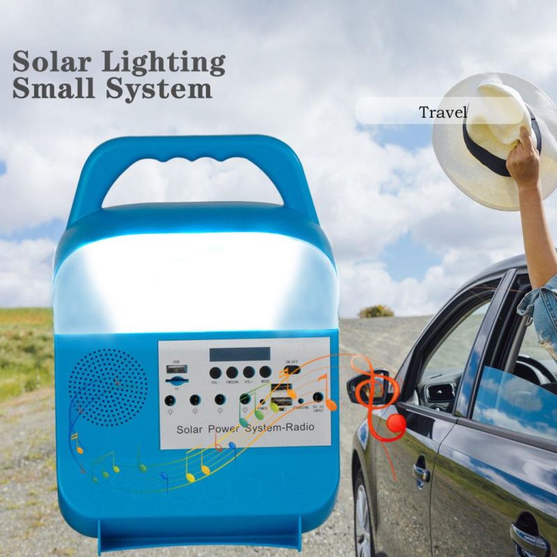 New Solar Emergency Light Multifunction Solar Power System with FM Radio Sre-683