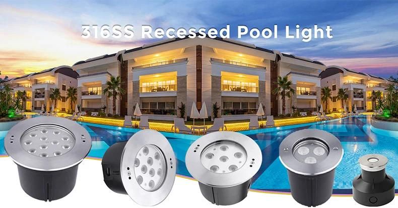 2022 Poolux 18W IP68 Recessed Underwater LED Pool Light