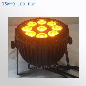 Waterproof 9PCS 15W RGBW LED PAR Lighting