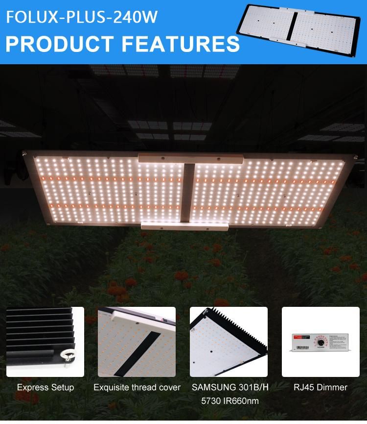 Factory Wholesale 240W 300W Quantum Qb Panel LED Light Grow Light with Full Spectrum